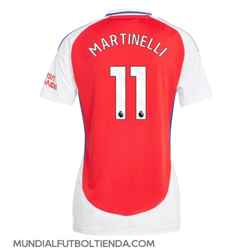 Camiseta Arsenal Gabriel Martinelli #11 Primera Equipación Replica 2024-25 para mujer mangas cortas